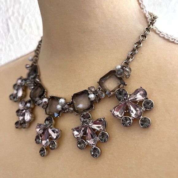 VINTAGE WHITE HOUSE | BLACK MARKET SILVERTONE‎ CHOKER NECKLACE 16 in. ext… - Picture 2 of 7